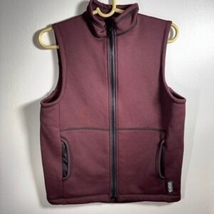 Melanzana Hardface Wind Grid Vest Mens Sz S Maroon Full Zip Colorado Gorpcore